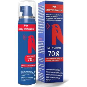 Gutes Leben Dog Instructor Spray, 70ml Spray Corrector Dog Trainer, Safe Humane & Effective Stop Barking, Jumping Up, Food Stealing, Dog Fights & Attacks, Help Stop Unnecessary Dog Behaviour (2 Pack)
