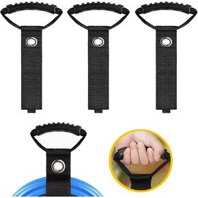 Extension Cord Holder Organizer, Swingers 6 Pack Garden Hose Storage Straps with Triangle Buckle, Water Hose Storage Straps,Cable Straps with Handle for Pool Hoses, Garden Hoses, Cords, Cables (6)