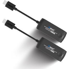 OREI Wireless HDMI Extender Transmitter & Receiver Dongle UtraHD 5.1-5.2 Ghz Up to 1080p - Upto 60 Feet - Perfect for Streaming from Laptop, PC, Cable, Netflix, YouTube, PS4 to HDTV/Projector