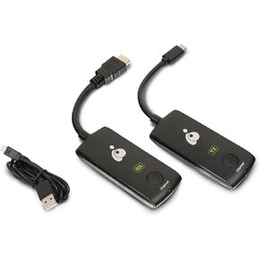 يدعم Iogear 4K USB-C إلى HDMI Video Wireless Transmitter and Activer Kit ، ما يصل إلى 4K 60 هرتز حتى 65 قدمًا من تقشير SSID والتوصيل والتشغيل-GW4KHDCKIT