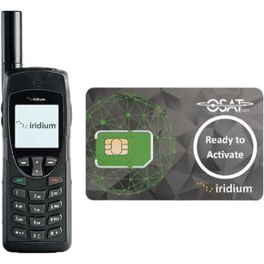 OSAT Iridium 9555 Satellite Phone Telephone & SIM Prepaid, Postpaid Flex Monthly Contract SIM Cards Ready to Activate - Voice,Text Messaging SMS Global Coverage NO AIRTIME Included
