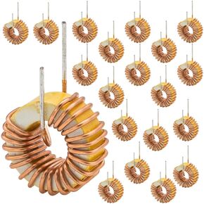 20 Pcs Toroid Core Inductor Copper Wire Wind Wound 100uH 6A Coil for LM2596-100uH