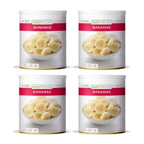 Nutristore Freeze Dried Bananas | 100% Natural, Healthy Fruit Snacks | Bulk #10 Can | Premium Quality & Crispy Fresh Taste | Emergency Survival Food Supply | 20 Servings | 25 Year Shelf Life