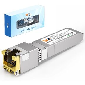 10G SFP+ to RJ-45 Transceiver, 1.25/2.5/5/10G-T Copper SFP+ CAT6a Module, Auto-Negotiation, Up to 30m, for Cisco SFP-10G-T-S, Ubiquiti UniFi UF-RJ45-10G, TP-Link, Netgear and More