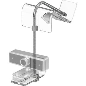 Geekria Acrylic Center Screen/Mid Webcam Stand, Place Webcam Anywhere on Monitor, Laptop Screen, Compatible with Logitech MX Brio, C920x, C922, C930 Webcams (Transparent)