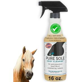 Thrush Treatment for Horses Hoof Spray Hoof Cleanse | All Natural Spray for A Healthy Horse Hoof, Use for White Line, Abscess Treatment, Cracks, and Hoof Wall Separation - 16 oz.