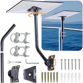 Starlink Gen 3 Mount ، 360 ° Starlink Pole Mount Kit لسقف الجدار RV Yacht Basnlails مع محول u starlink gen 3 ، طقم التثبيت لـ starlink