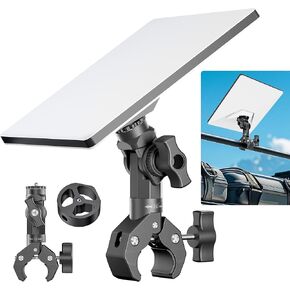 Starlink Mini Mount - تم ترقية مفاصل غير كروية قابلة للتعديل من أجل RV Yacht Camper Beasslails | متينة وسهلة التثبيت | ملحقات Starlink Mini مع محول الأنابيب الأصلي