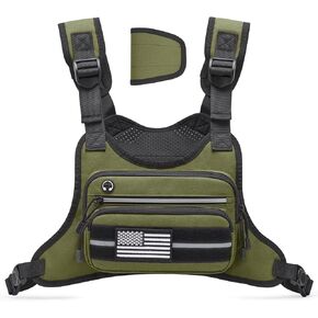 G4Free Tactical Chest Bag for Men, Tactical Quick Access Chest Rig Vest, EDC Chest Pack for Running, Hiking, Cycling