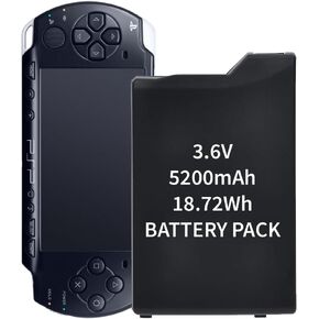 PSP2000/PSP3000 Battery,5200mAh High Capacity Replacement Battery for Sony PSP 3000 / PSP Slim 2000, PSP-2001, PSP-3000, PSP-3001, PSP-3002, PSP-3004, PSP-S110 Console