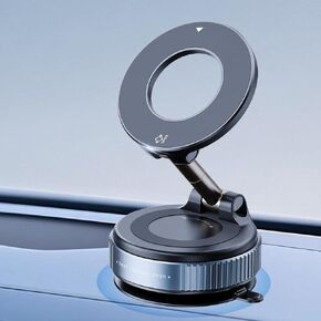 2025 Upgraded Vacuum Magnetic Phone Holder Stand for All Surfaces, Nano Gel Suction Cup Phone Mount for Car Dashboard/Windshield, 360° Adjustable Car Phone Holder for All Smartphones