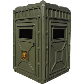 Outta Site Hunting Blind – 4 & 5 Sided High Density Plastic Hunting Blind – 1-2 & 2-3 Person Hard-Sided Ground Blind for Deer, Turkey Hunting – 360 Views – Arctic Snow Camo, Habitat Olive, Thicket Oak
