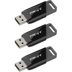 PNY 64GB Attaché X USB 3.2 Gen 1 Flash Drive, Advanced Performance Up to 130MB/s Read, Everyday Data Store & Transfer, Reliable Portable Storage, Durable, Type-A, Computers, Laptops, Desktops, 5-Pack