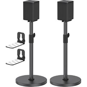 Heavy-duty Speaker Stands Pair for LG Speaker Stands with LG Soundbar Mount - Height Adjustable Floor Speaker Stands for LG Surround Sound Speaker Stands SPQ8-S S95QR 578S1-S S78S2-S S65S3-S S55TR