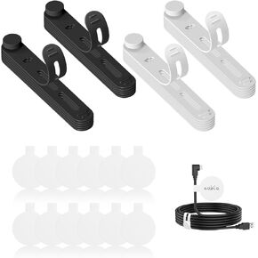 36-Pack Silicone Cable Ties and Cable Labels Sets, 24 Silicone Cord Ties+12 Identification Cord Labels，Reusable Wire tie and Wire Tags for Cord Organizer and Cable Management (Multi-Colored)