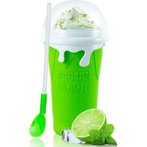 Large Slushie Cup 500ml,Frozen Magic Slushy Cup Maker,DIY Homemade Ice Cream,Milk Shake,Drinks Smoothie,Fruit Juice Slush Cup,Cool Stuff Gifts for Kids and Family - Blue