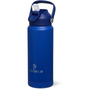 DLOCCOLD 18oz Kids Insulated Water Bottle with Leak Proof Straw Lid, Double Wall Vacuum Stainless Steel Water Bottle with Silicone Boot for Toddler, Reusable Tumbler for School, Travel, Boys, Girls
