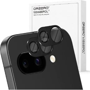 Orzero (2 Pack) Camera Lens Protector Compatible for Google Pixel 9a, Potector de Cámera Premium Metal and Glass Precise Camera Cutouts High Definition Anti-Scratch - Black