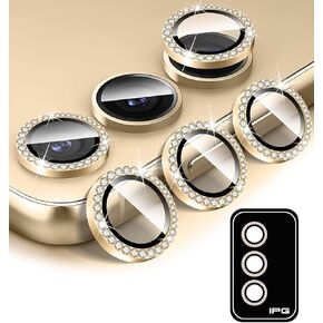 IPG ProLENS Diamond FRAME Camera Lens Protector for Samsung Galaxy S24, Alumina Silicate Tempered Class, HD Clarity, Scratch-Resistant, Individual Camera Lens Cover for GlxS24DIApink