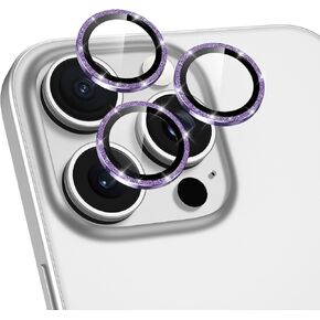 for iPhone 16e Camera Lens Protector, Individual Metal Ring Tempered Glass Lens Cover,[Strong Adsorption] Scratch Resistant Thin HD Clear Lens Cover, 1 Set-Black Matte
