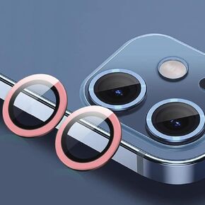 Luminous Camera Lens Protector Compatible with iPhone 15/iPhone 15 Plus/iPhone 14/iPhone 14 Plus Glow in The Dark Camera Cover Ultra Thin Film Tempered Glass Protector Shockproof Cover,Blue in Kuwait