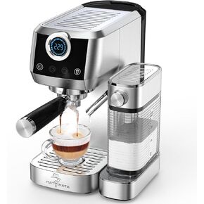 آلة القهوة Cappuccino ، جهاز الإسبريسو التحكم اللمس مع حليب السيارات