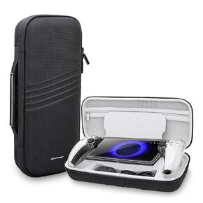 Krypthos Hard Carrying Case for Playstation Portal Remote Player 5 with Soft Anti-Scratch Screen Protective Cover, Shockproof Travel PS5 Portal Case Grey