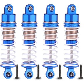 HAIBOXING RC Shocks for 1/16 Scale Car, 4PCS Aluminum Capped Oil Filled Shocks for HAIBOXING 16889(M16100A*2)