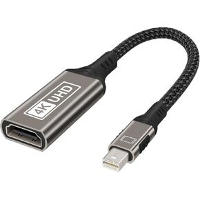Mini DisplayPort to HDMI Adapter 4K, Mini DP to HDMI Adapter, Thunderbolt 2 to HDMI Converter Compatible with MacBook Air/Pro, Microsoft Surface Pro/Dock, Monitor, Projector and More