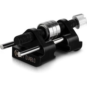 Mt Diablo Chisel Sharpening Kit - Precision Honing Guide for 1/4" to 2" Chisels & 1-3/8" to 3-1/8" Plane Irons, Sharpening Jig With Stainless Steel Rollers, Rust Resistant Cast Aluminum Design