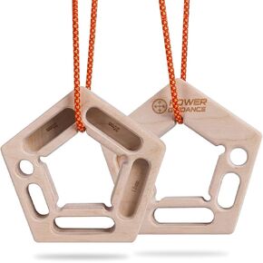 POWER GUIDANCE Hangboard Rock Climbing Holds Finger Strengthener for Pull-up Grip Arm Training Indoor and Outdoor Double-Sided Non-Slip Portable