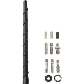 Votex Black Short Rubber 8 Inch Universal Antenna Kit - Car Wash Proof, Easy Setup, Enhanced Reception with Copper Coil, Stainless Steel Threading, Flexible & Durable Fits Cars, Trucks, SUVs