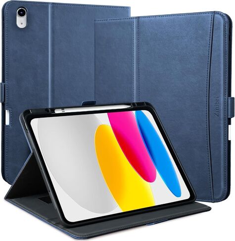 for iPad 10th Generation Case Cover 10.9 Inch 2022 A2696 A2757 A2777 with Pencil Holder & Hand Strap & Pocket,Stand Magnetic PU Leather Folio Protective Case Compatible with iPad 10 Gen,Brown in Saudi Arabia