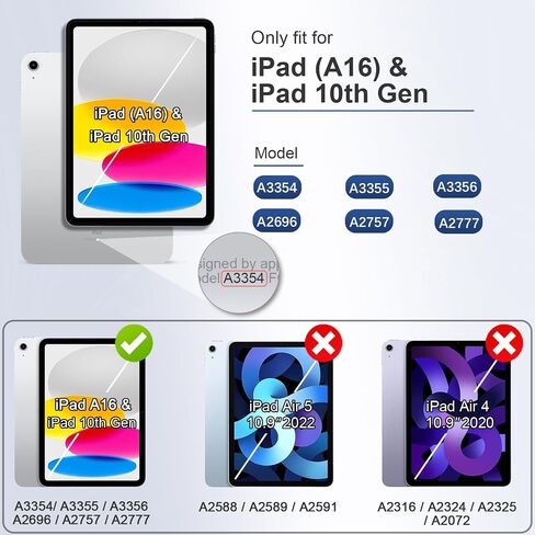 for iPad 10th Generation Case Cover 10.9 Inch 2022 A2696 A2757 A2777 with Pencil Holder & Hand Strap & Pocket,Stand Magnetic PU Leather Folio Protective Case Compatible with iPad 10 Gen,Brown in Saudi Arabia