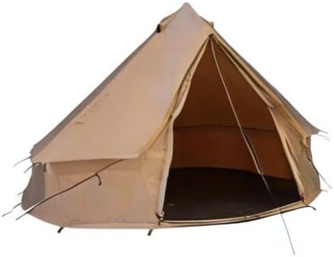 WHITEDUCK Regatta Canvas Bell Tent - w/StoveJack, Waterproof, 4 Season Luxury Camping and Glamping Yurt Tent Outdoor (20' (6M), Water Repellent, Forest Green) in Kuwait
