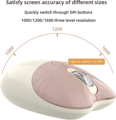 Wireless Keyboard and Mouse Combo, Retro Style Keyboard with Round Keycaps, 2.4GHz Dropout-Free Connection Mouse with 3 Adjustable DPI for Windows Notebook PC (White Colorful) in Saudi Arabia