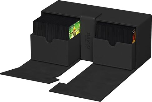 Ultimate Guard Flip'n'Tray 133+, Deck Case for 133 Double-Sleeved TCG Cards + Dice Tray, White, Independent Magnetic Closure & Microfiber Inner Lining in Saudi Arabia