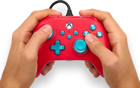 PowerA Nano Enhanced Wired Controller for Xbox Series X|S - Red Sky, Portable, Compact, Gamepad, Wired Video Game Controller, Gaming Controller, Works with Xbox One and Windows 10/11 in Saudi Arabia