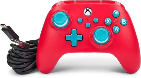 PowerA Nano Enhanced Wired Controller for Xbox Series X|S - Red Sky, Portable, Compact, Gamepad, Wired Video Game Controller, Gaming Controller, Works with Xbox One and Windows 10/11 in Saudi Arabia