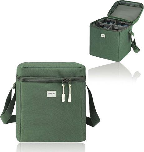 Mini 1LB Propane Tank Storage Bags, Small Camping Fuel ​Cylinder Carry Bag for 2-Pack ​Propane Tanks 16 OZ, Portable Refillable Small Propane Gas Canister Bottle Case with Padding, Bag Only in Saudi Arabia