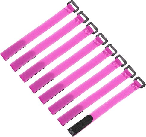 MECCANIXITY 8Pcs Reusable Battery Tie Down Straps,0.8x10" Yellow Nylon Multipurpose Battery Hold Down Adjustable Cinch Strap Hook Loop Fastening Tie for Quadcopters FPV RC Drone Boat Car in Saudi Arabia