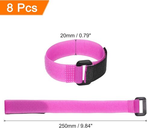 MECCANIXITY 8Pcs Reusable Battery Tie Down Straps,0.8x10" Yellow Nylon Multipurpose Battery Hold Down Adjustable Cinch Strap Hook Loop Fastening Tie for Quadcopters FPV RC Drone Boat Car in Saudi Arabia