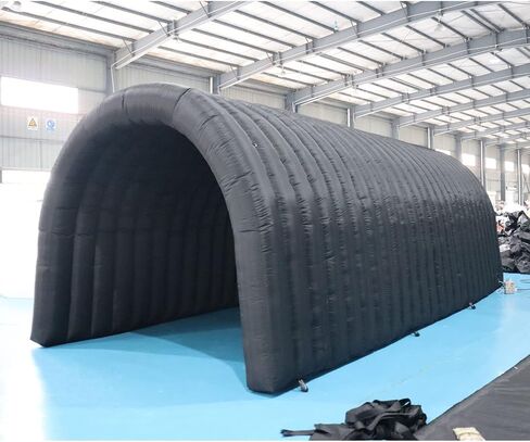 SAYOK 16.8ft Inflatable Tunnel Entrance Sports Inflatable Tunnel Sport Tunnel Entrance Inflatable Football Tunnel Tent with Blower for Event Exhibition Promotion(Black, 16.8ft x 10ft x 9.24ft) in Saudi Arabia