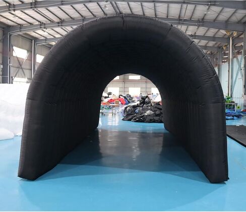 SAYOK 16.8ft Inflatable Tunnel Entrance Sports Inflatable Tunnel Sport Tunnel Entrance Inflatable Football Tunnel Tent with Blower for Event Exhibition Promotion(Black, 16.8ft x 10ft x 9.24ft) in Saudi Arabia
