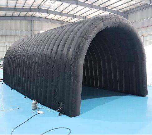 SAYOK 16.8ft Inflatable Tunnel Entrance Sports Inflatable Tunnel Sport Tunnel Entrance Inflatable Football Tunnel Tent with Blower for Event Exhibition Promotion(Black, 16.8ft x 10ft x 9.24ft) in Saudi Arabia