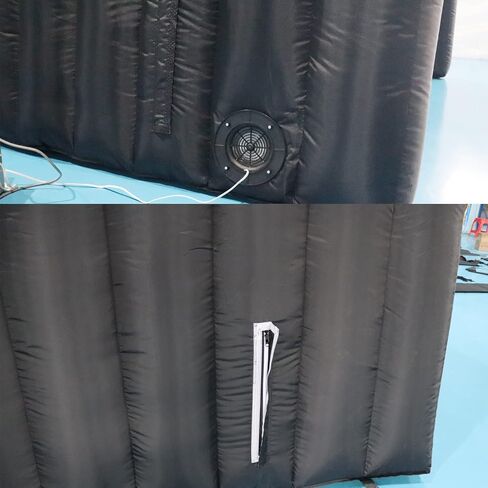 SAYOK 16.8ft Inflatable Tunnel Entrance Sports Inflatable Tunnel Sport Tunnel Entrance Inflatable Football Tunnel Tent with Blower for Event Exhibition Promotion(Black, 16.8ft x 10ft x 9.24ft) in Saudi Arabia