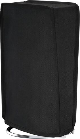 PlayVital Vertical Dust Cover for ps5 Pro Console Disc & Digital Edition, Nylon Dust Protector Sleeve for ps5 Pro Accessories, Anti Scratch, Waterproof, Black in Kuwait