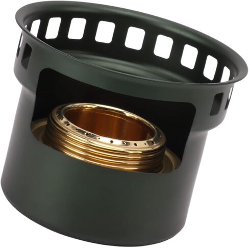 Alcohol Stove, Camping Stove with Stove Cover, Lightweight Brass Stove for Outdoor Camping Hiking Backpacking(gray) in Saudi Arabia