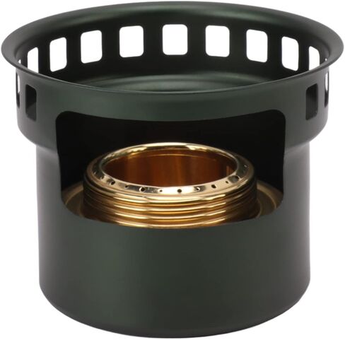 Alcohol Stove, Camping Stove with Stove Cover, Lightweight Brass Stove for Outdoor Camping Hiking Backpacking(gray) in Saudi Arabia