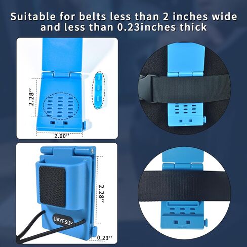 UAYESOK Quick-Release Radio Belt Holster, Tactical Adjustable Walkie Talkie Belt Clip Holder for BaoFeng Kenwood Motorola YAESU Midland HT Scanner Two Way Radio in Saudi Arabia